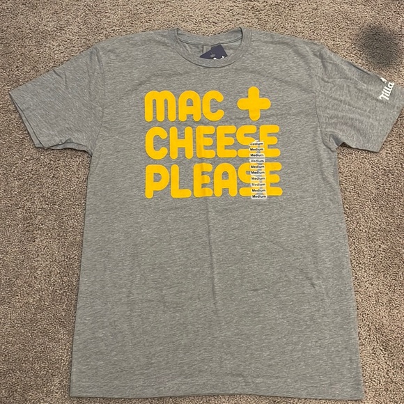 Mac and cheese gray t shirt men’s medium NEW - Picture 1 of 3